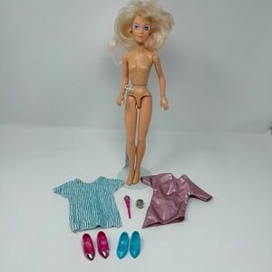 Hasbro 1985 Jem And The Holograms Doll Jerrica Light Earrings Dresses Shoes